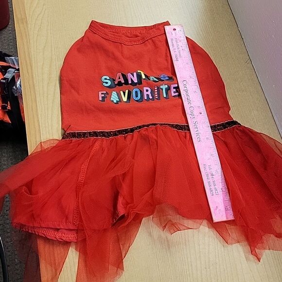 Christmas dog dresses with hat. Size small - Picture 4 of 6